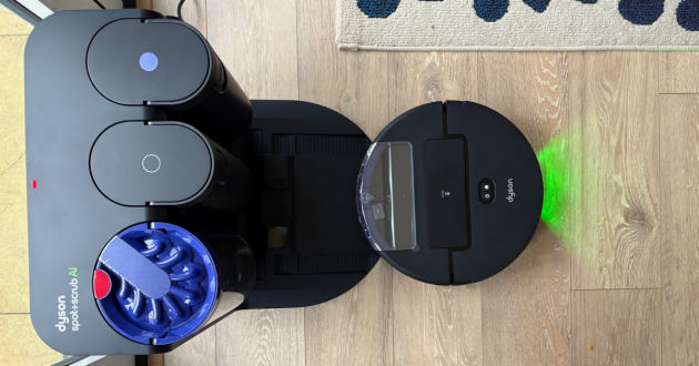 Dyson Spot + Scrub AI robot vacuum cleaner base unit