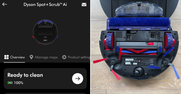 Dyson Spot + Scrub AI setup