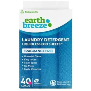 Earth Breeze Laundry Detergent Sheets.