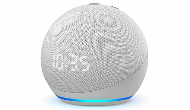 Echo Dot with clock
