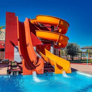 Water slides at Eden Andalou Aquapark & Spa in Marrakech