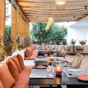 Restaurant at the Eden Roc Hotel in Rhodes