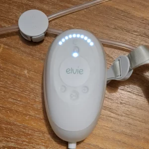 Elvie stride 2 review image close up of breast pump hub