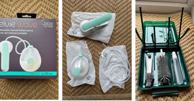 Elvie Wave manual breast pump in the box