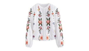 Embroidered Holiday Blouse from Boden