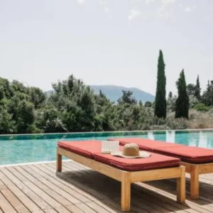 The pool at Emelisse Nature Resort in Kefalonia