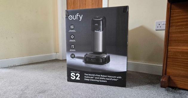 The eufy Omni S2 in its box