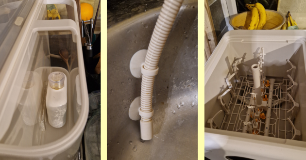 Inside of eufy Pro S1 Bottle washer