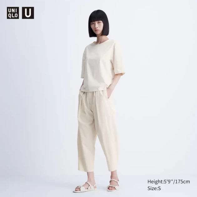 Parachute cropped trousers