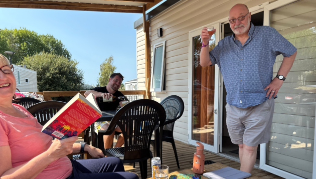 Eurocamp La Vallee Premium lodge decking