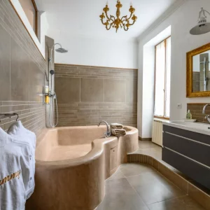 The master bathroom at Country Kids in the South of France
