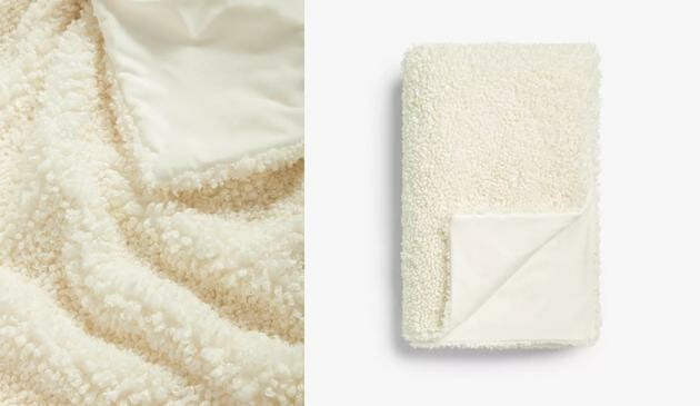 Faux Shearling Throw