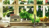 DAB radio on a windowsill