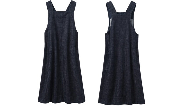 sleeveless denim dress