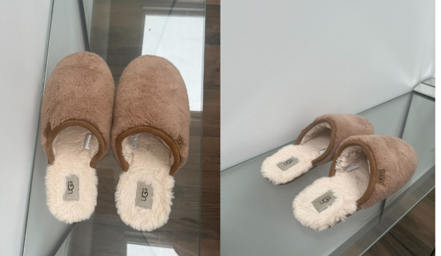 UGG Fluffette Slippers from above and the side