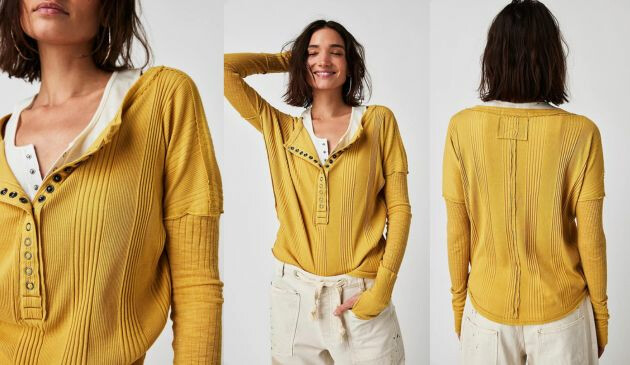 Free People Augi Henley Top