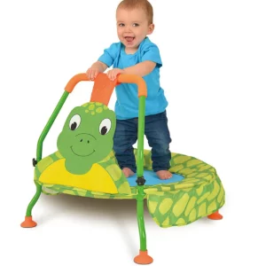 child bouncing on GALT nursery trampoline