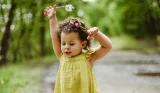 Girl with dandelion