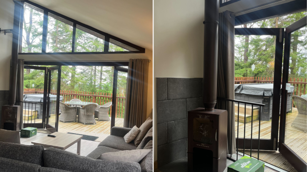 Glentress Forest cabin interior