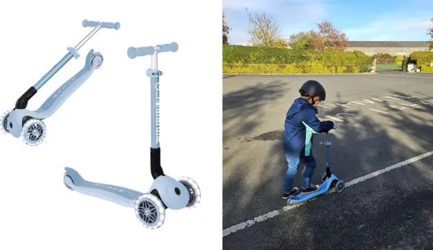 Child riding Globber Ecologic