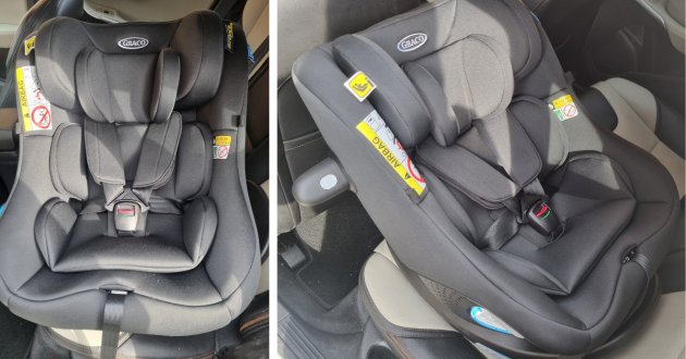 Graco Turn2Me DLX car seat with newborn insert