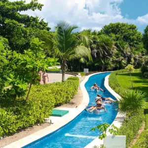 The lazy river at the Grand Sirenis Riviera Maya Resort