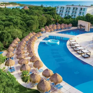 Aerial view of the Grand Sirenis Riviera Maya Resort