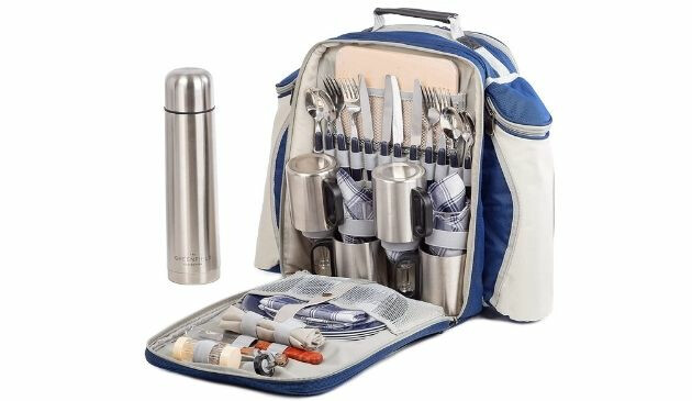 Greenfield picnic backpack hamper