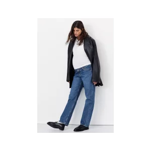H&M MAMA Straight Jeans front and side on view