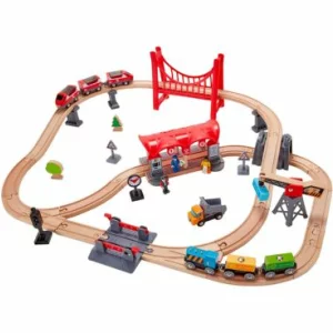 Hape Busy City Train Rail Set