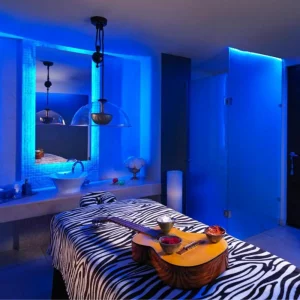 A spa treatment room at the Hard Rock Hotel in Cancun