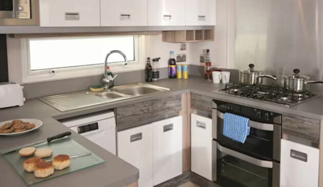 Haven Platinum caravan kitchen
