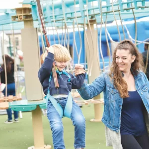Outdoor play at Haven Hopton holiday park