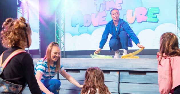 Kids enjoying Tots Time Adventure at a Haven holiday park.