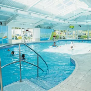 The indoor pool at Haven Weymouth Bay