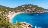 a beach in ibiza