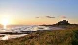 Lindisfarne Island at sunset