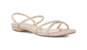 Wide Fit Embellished Flat Sandals