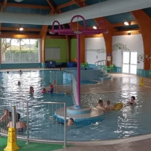 The indoor pool at Hoburne Bashley holiday park