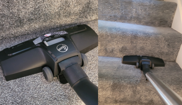 Hoover Bagless Pet Cylinder Vacuum Cleaner on carpets