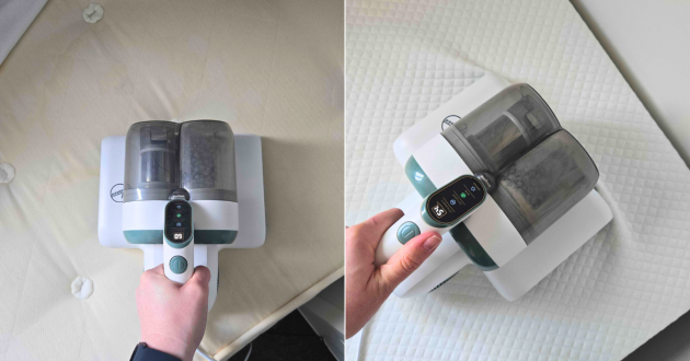 Trying the Hoover HMC5 4in1 Mattress Cleaner on two beds