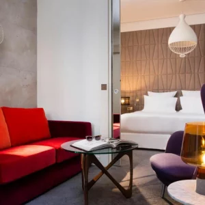 A colourful room at Hôtel Dupond-Smith, Paris