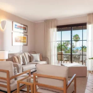 A lounge in a villa at the Hotel Suite Villa Maria in Tenerife