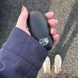 HotRox Electronic Hand Warmer in use outdoors