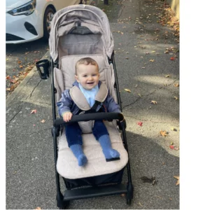 baby in ickle bubba aries autofold stroller