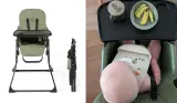 Baby sat in Ickle Bubba Flip Magic Fold Highchair