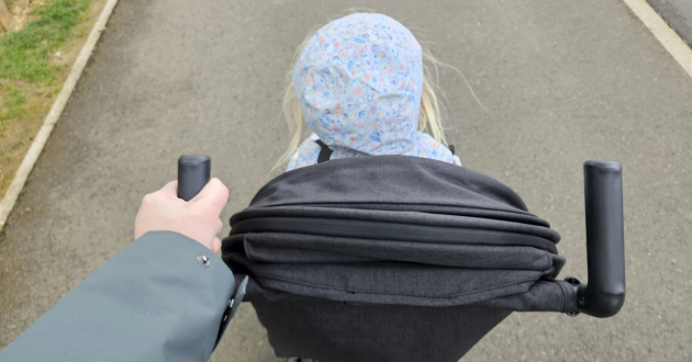 Preschooler sat in Ickle Bubba Pisces stroller