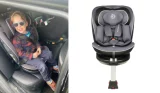 Child in Ickle Bubba Radial i-Size Plus 360 Spin Car Seat