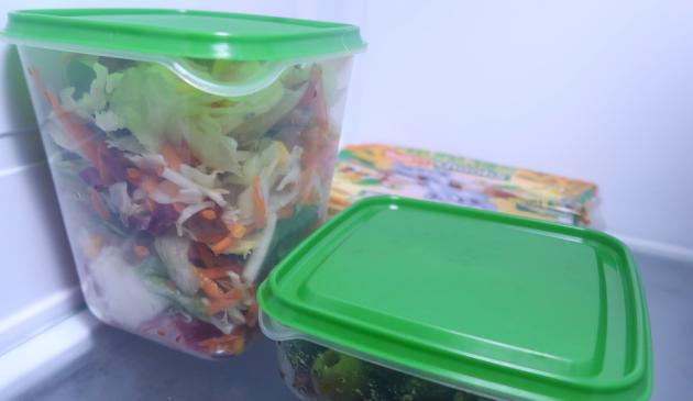 IKEA PRUTA Food Storage Containers in the fridge