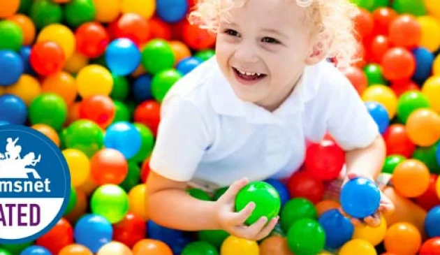 Ikea Child Playing in Ballpit
